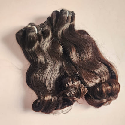 Natural color Straight/ Wavy (raw Indian Hair)