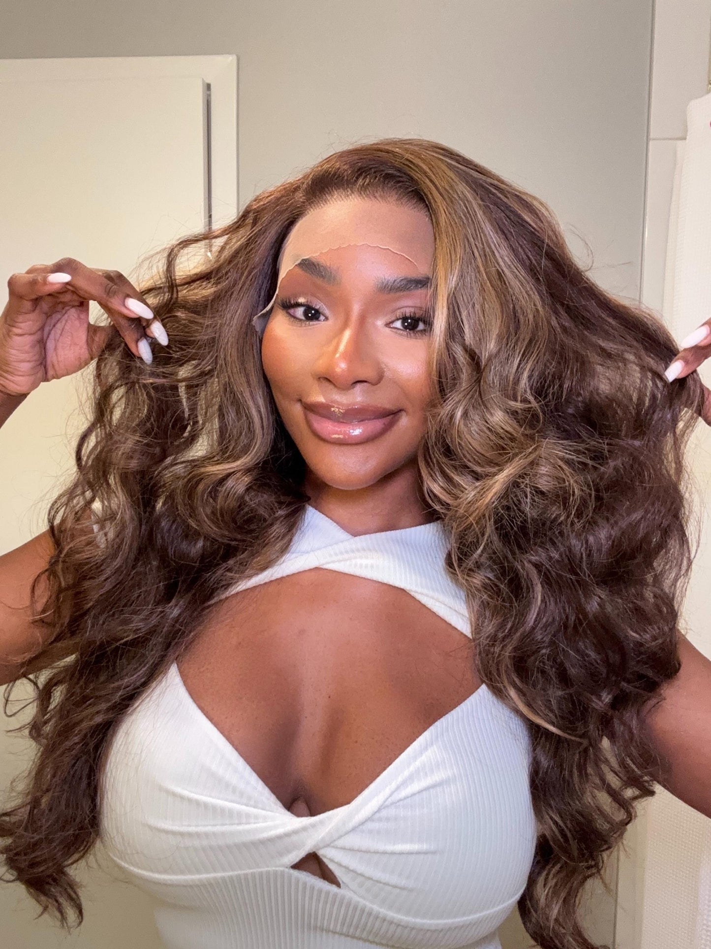 26" Long Wavy HD Lace Front Wig | Heat Resistant Synthetic Hair