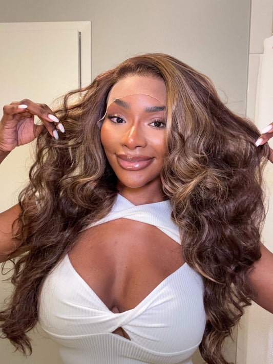 26" Long Wavy HD Lace Front Wig | Heat Resistant Synthetic Hair