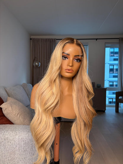 28" Raw Indian Hair Wig: 5x5 HD Lace Closure, Small Cap